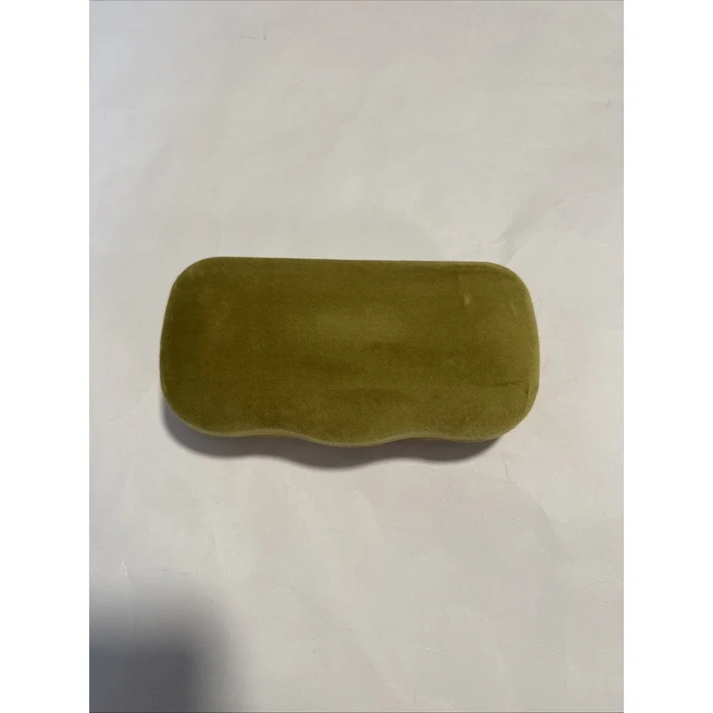 Gucci Sunglasses Case Green Velvet Clamshell Small Case Cloth Authentic NEW